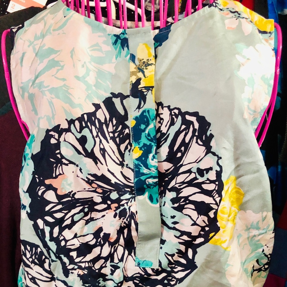 NWT J. Crew mint floral top size 2 XS